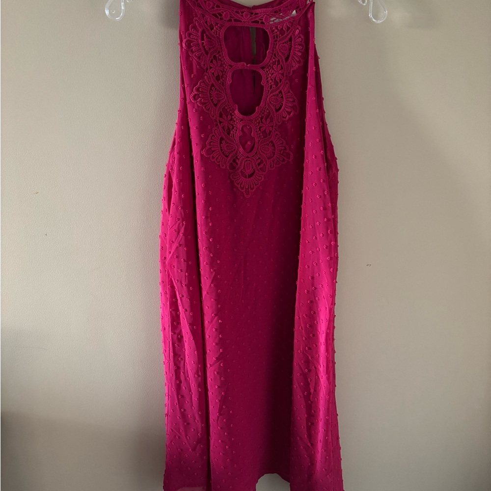 Jun&Ivy Sleeveless Magenta Dress